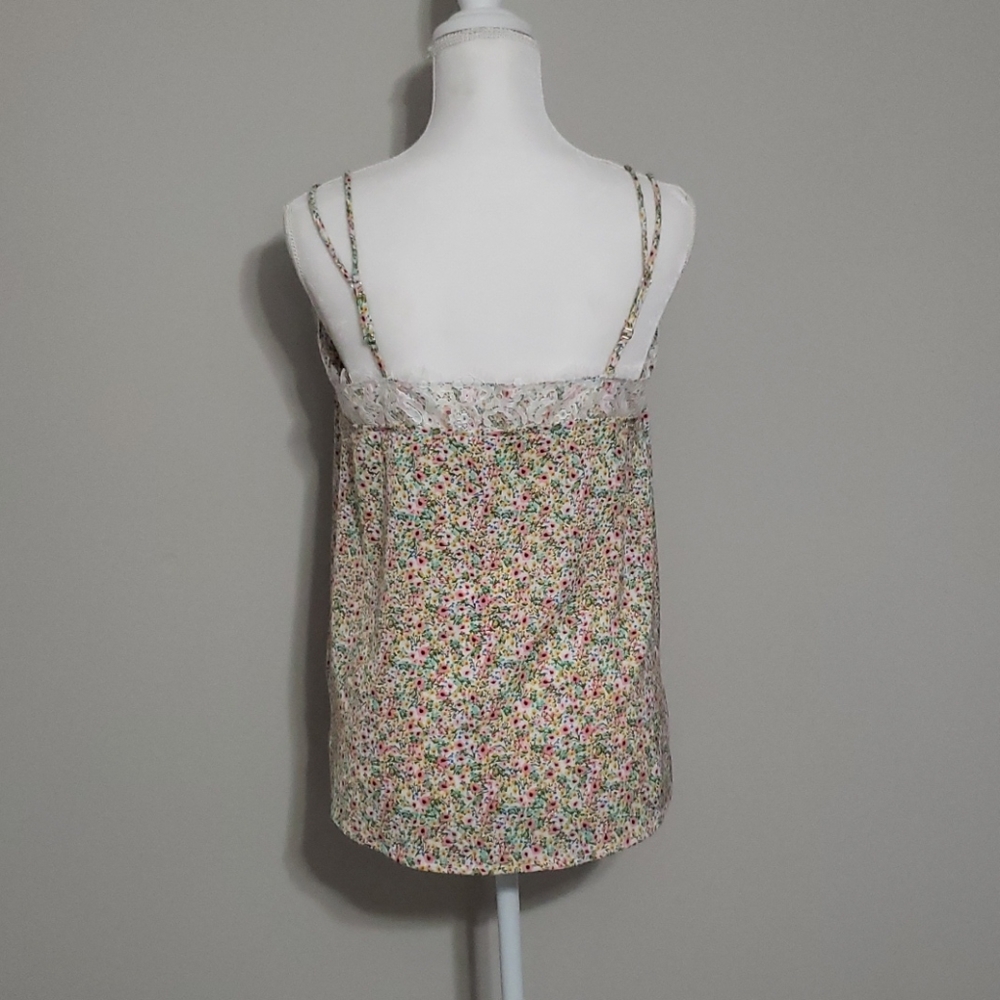 NWT Entro Floral Cami with Lace+Adjustable Straps - Picture 9 of 13